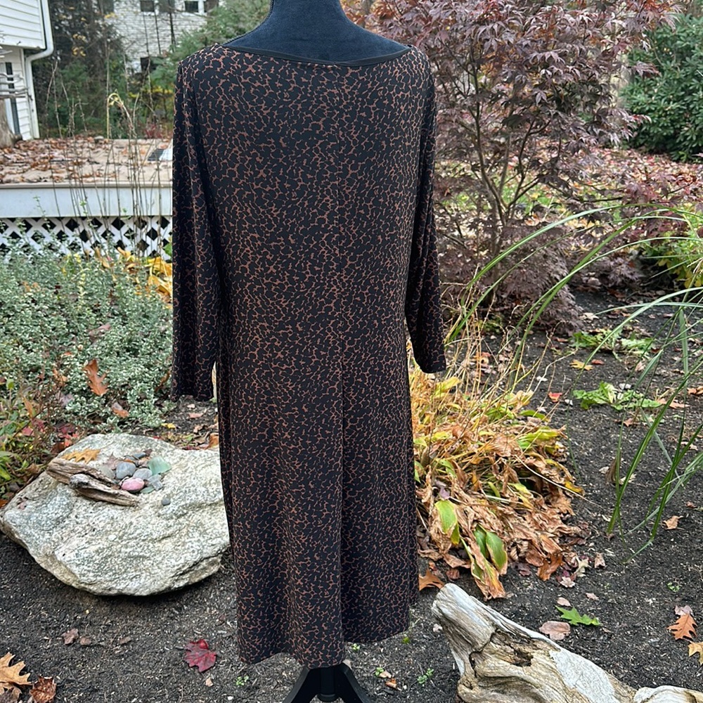 Ralph Lauren leopard side gather dress - Picture 3 of 4